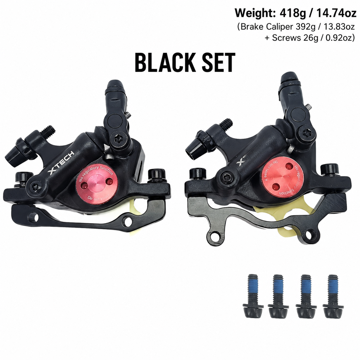 HB100 Hydraulic Disc Brake Caliper Set for E-Bike & MTB – Front Rear Brake Kit | SurgeGlide
