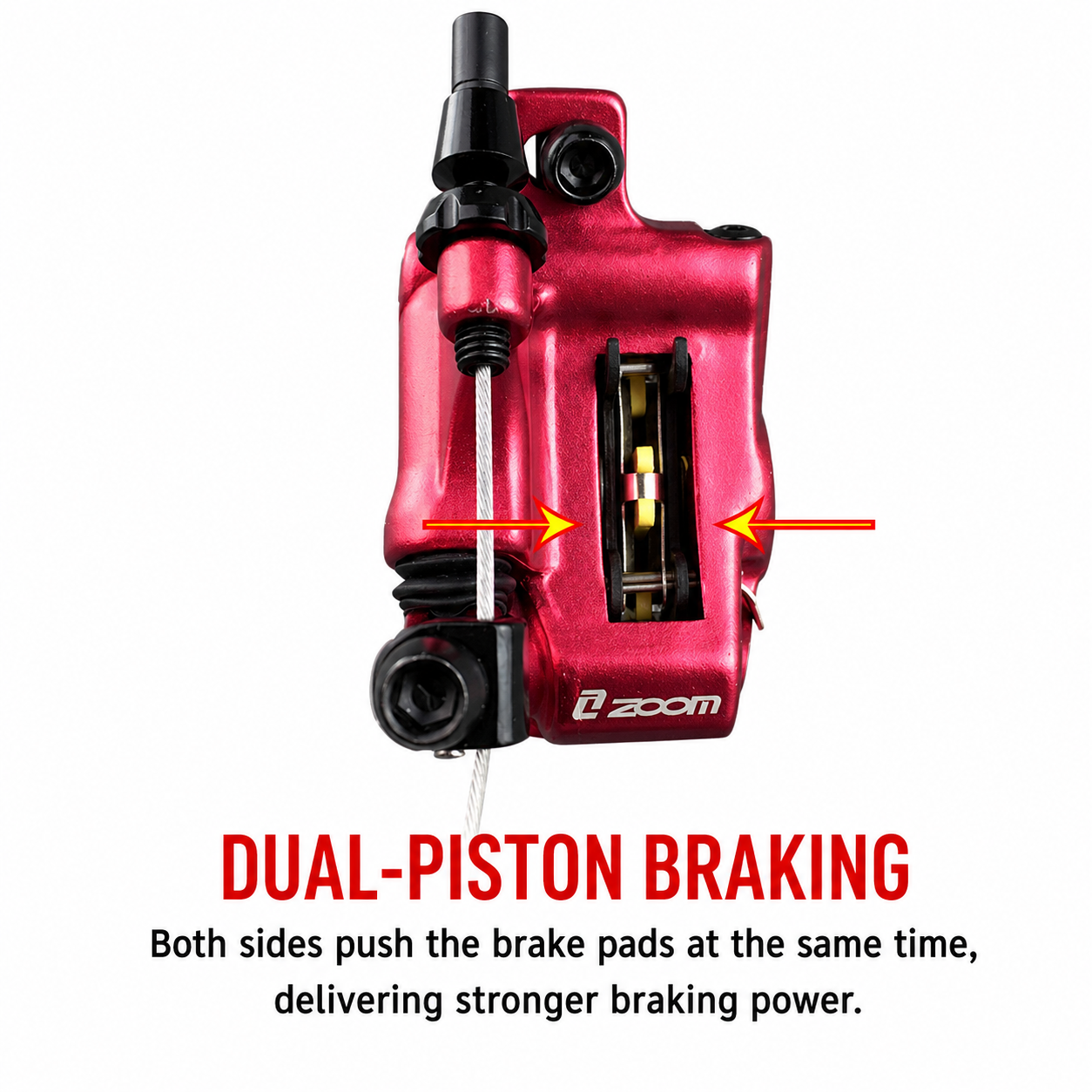 HB100 Hydraulic Disc Brake Caliper Set for E-Bike & MTB – Front Rear Brake Kit | SurgeGlide