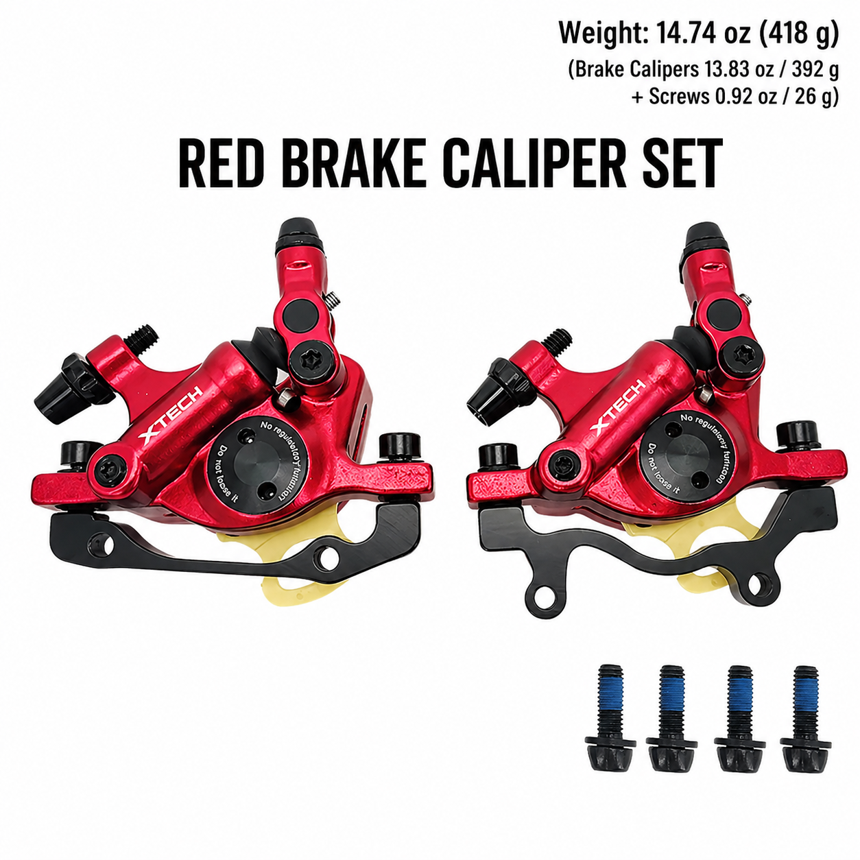 HB100 Hydraulic Disc Brake Caliper Set for E-Bike & MTB – Front Rear Brake Kit | SurgeGlide