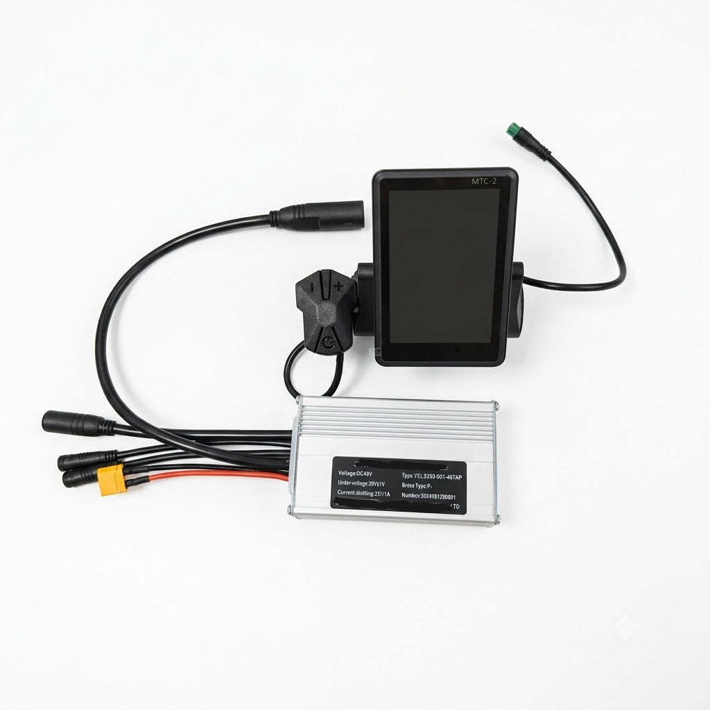 Full Throttle Unlocked （Unlocked throttle across all PAS） 25A Controller + Color Display Kit for Lectric XP 2.0, XP3.0 Step-Over & Step-Thru (Plug & Play, Retains Factory Lights)